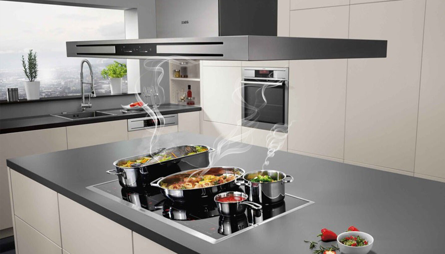Nguyên lý hoạt động của máy hút mùi đảo