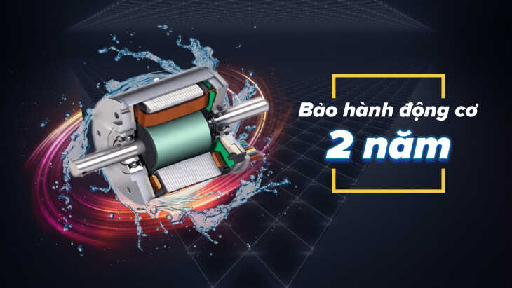 Bảo hành động cơ lên tới 2 năm. 