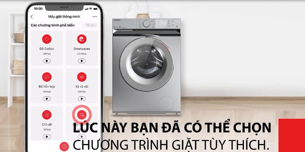 Chọn chương trình giặt phù hợp