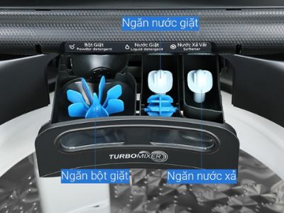 Ngăn chứa loại 2 máy giặt AQUA cửa đứng