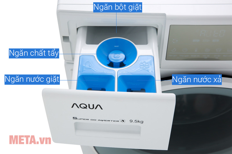Ngăn chứa loại 2 máy giặt AQUA cửa ngang