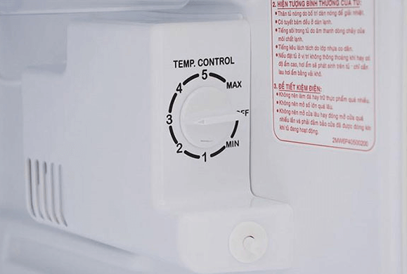 Cách cài đặt nhiệt độ tủ lạnh AQUA dạng núm vặn