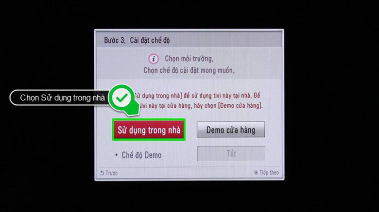 Reset tivi LG thường