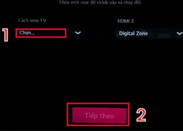 Reset lại tivi LG
