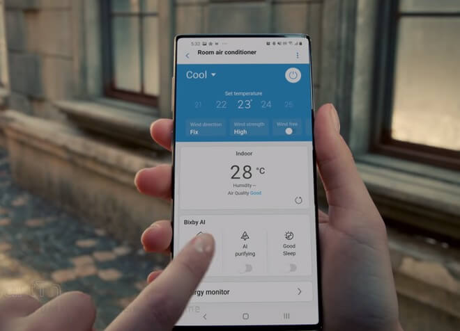 Công nghệ điều hòa Samsung điều khiển từ xa bằng ứng dụng Samsung SmartThings
