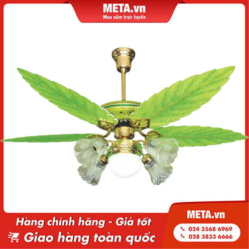 Quạt trần đèn chùm cánh gỗ Kim Thuận Phong BT586i - 5 cánh