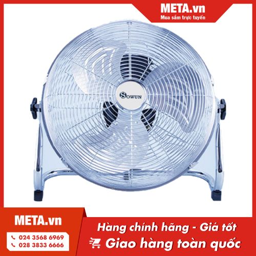 Quạt sàn công nghiệp Sowun SW 828 (135w, 3 tốc độ, sải cánh 45cm)