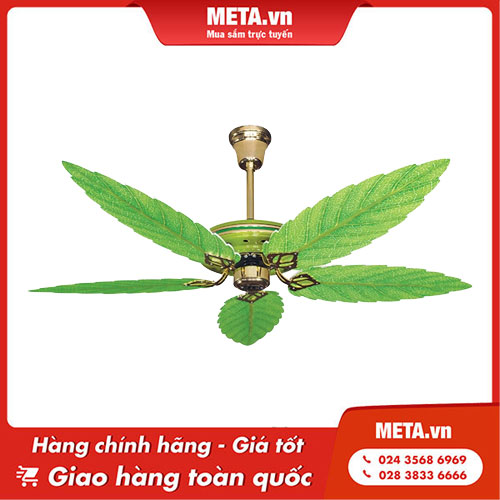 quạt trần cánh gỗ hình lá Kim Thuận Phong BT86i