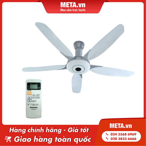 Quạt trần Panasonic 5 cánh F-60WWK