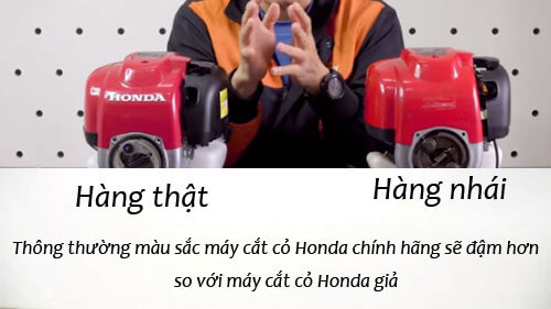Cách phân biệt máy cắt cỏ Honda dựa vào màu sắc bên ngoài sản phẩm
