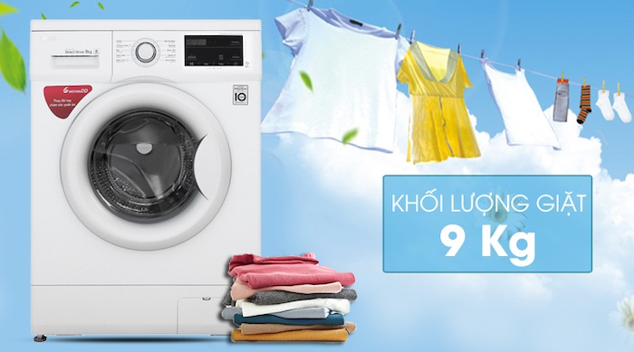 Đôi nét về máy giặt LG Inverter 9 kg FM1209S6W
