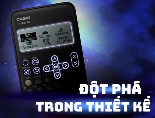 Bàn phím máy tính Casio Fx-880BTG có thiết kế mới 