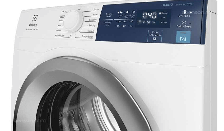 Các chương trình hoạt động của máy sấy Electrolux EDV854J3WB