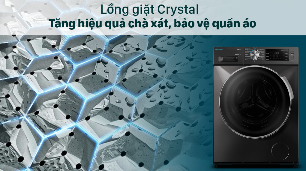 Lồng giặt Crystal trên máy giặt Casper