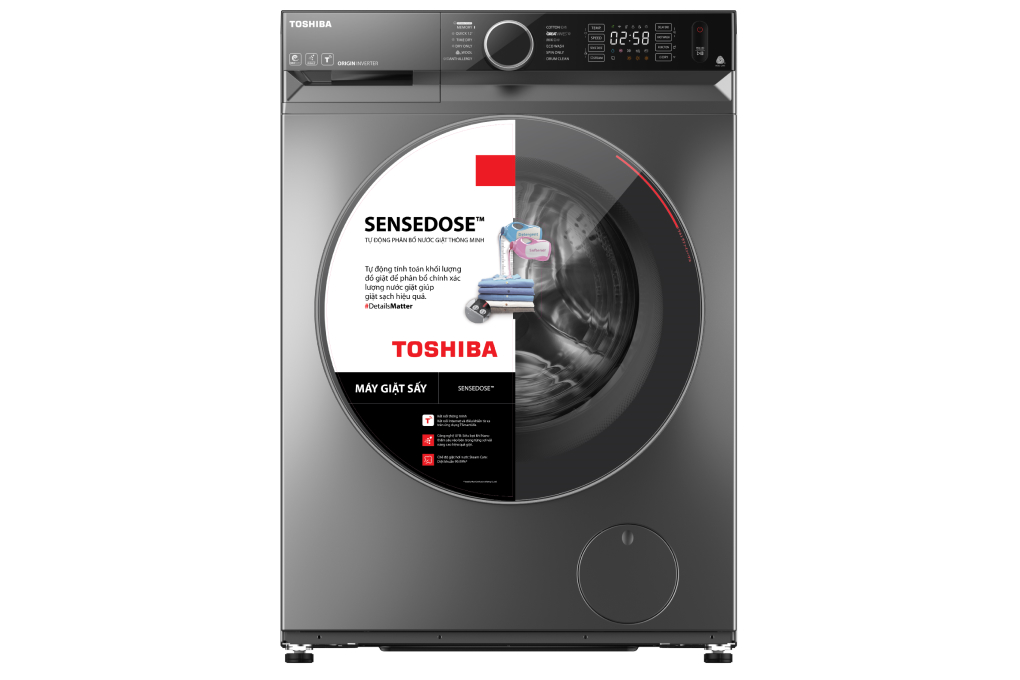 Máy giặt Samsung và máy giặt Toshiba đều sở hữu thiết kế đẹp mắt, sang trọng