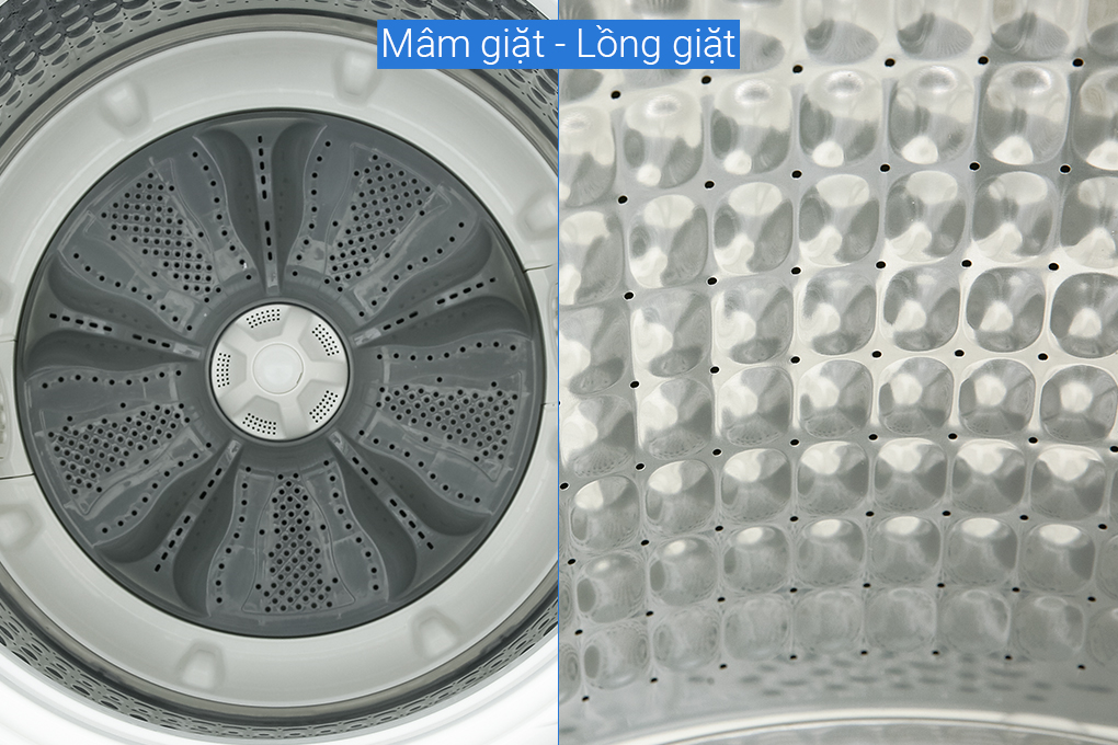 Máy giặt Panasonic được trang bị lồng giặt Pillow