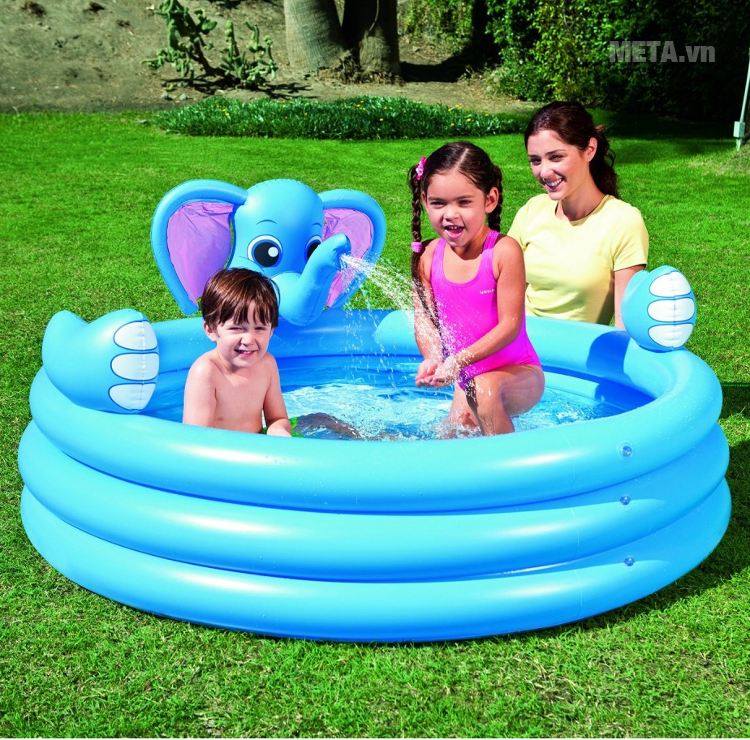 Bể phao 3 tầng hình voi (có vòi phun nước) Bestway 53048