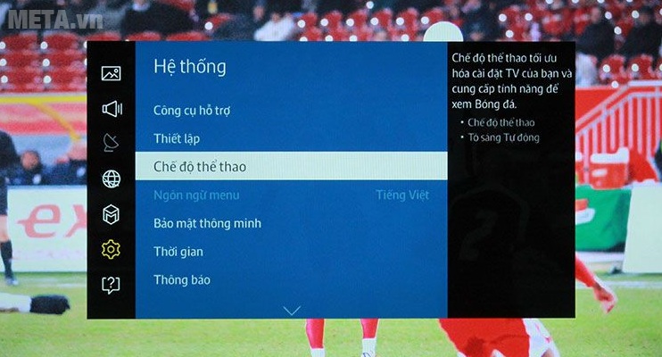 Chọn Chế độ thể thao 