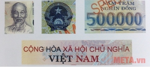 Các vị trí cần kiểm tra độ nhám ráp trên đồng tiền.