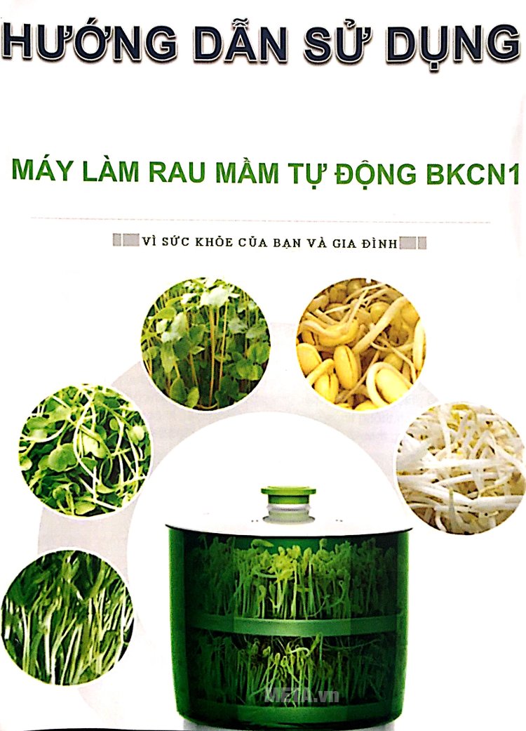 Hướng dẫn sử dụng máy làm rau mầm tự động BKCN1 Hướng dẫn sử dụng máy làm rau mầm tự động BKCN1