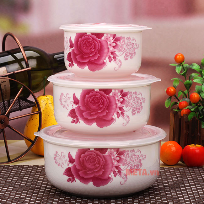 Hộp đựng thực phẩm bằng sứ
