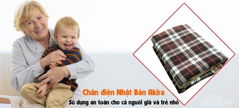 Chăn điện Nhật Bản Akira giúp trẻ em phòng tránh được các bệnh thường gặp về đường hô hấp vào mùa đông.