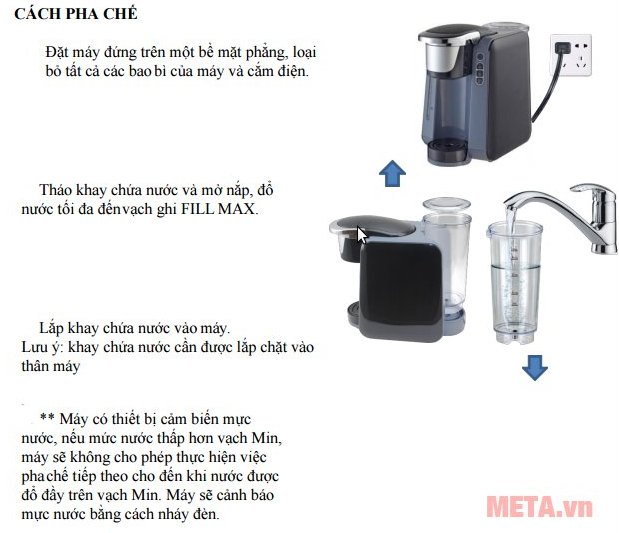Cách pha chế cà phê bằng máy pha cà phê viên nén Nessco K-cup