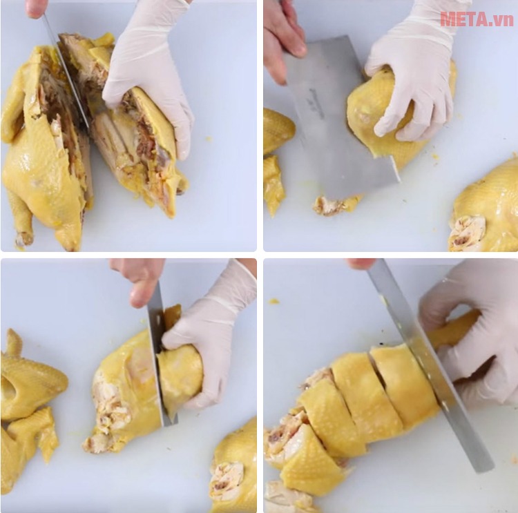 Cách chặt thịt gà, vịt đẹp mắt và không nát