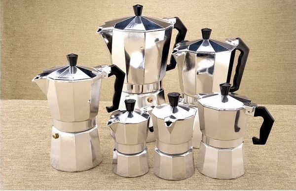 Moka Pot có rất nhiều kích thước để lựa chọn.