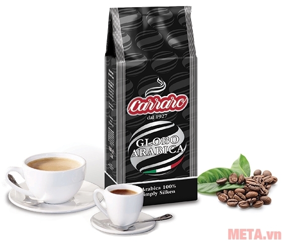 Cà phê hạt Carraro Globo Arabica 1000g