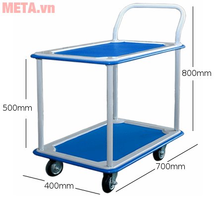 KÃch thưá»c cá»§a xe Äẩy hà ng Phong Thạnh XTB100T2