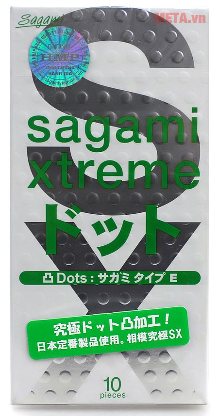 Bao cao su Sagami Xtreme White (hộp 10 chiếc)