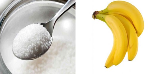 Cách tẩy tế bào chết bằng đường và chuối