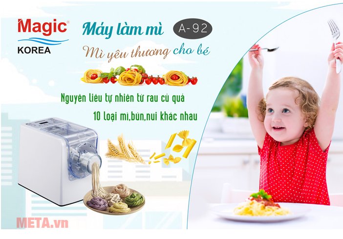  Máy làm mì tươi Magic Korea A92 có nhiều tính năng 