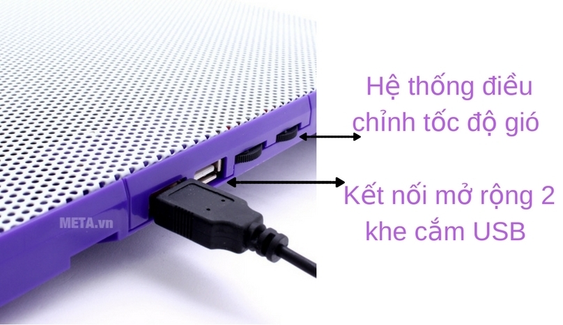 Đế tản nhiệt Cool Cold N100 Premium kết nối và điều chỉnh từng thao tác dễ dàng