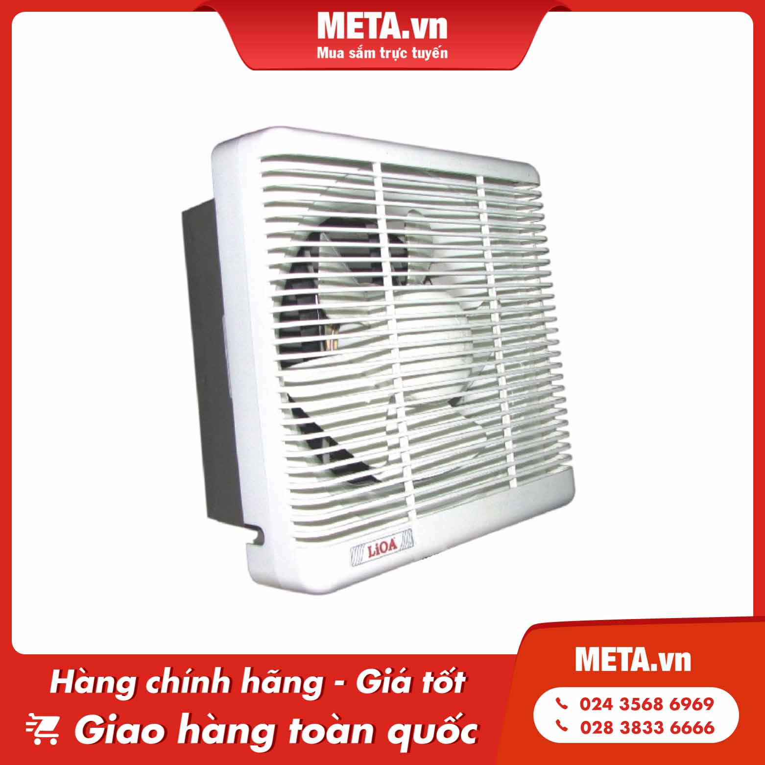 Quạt thông gió gắn tường Lioa EVF15B2