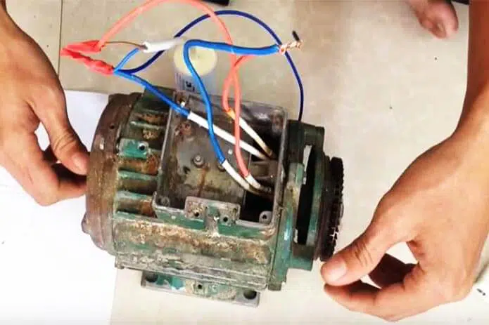 Cách đấu tụ điện máy bơm nước 1 pha có 4 dây ra