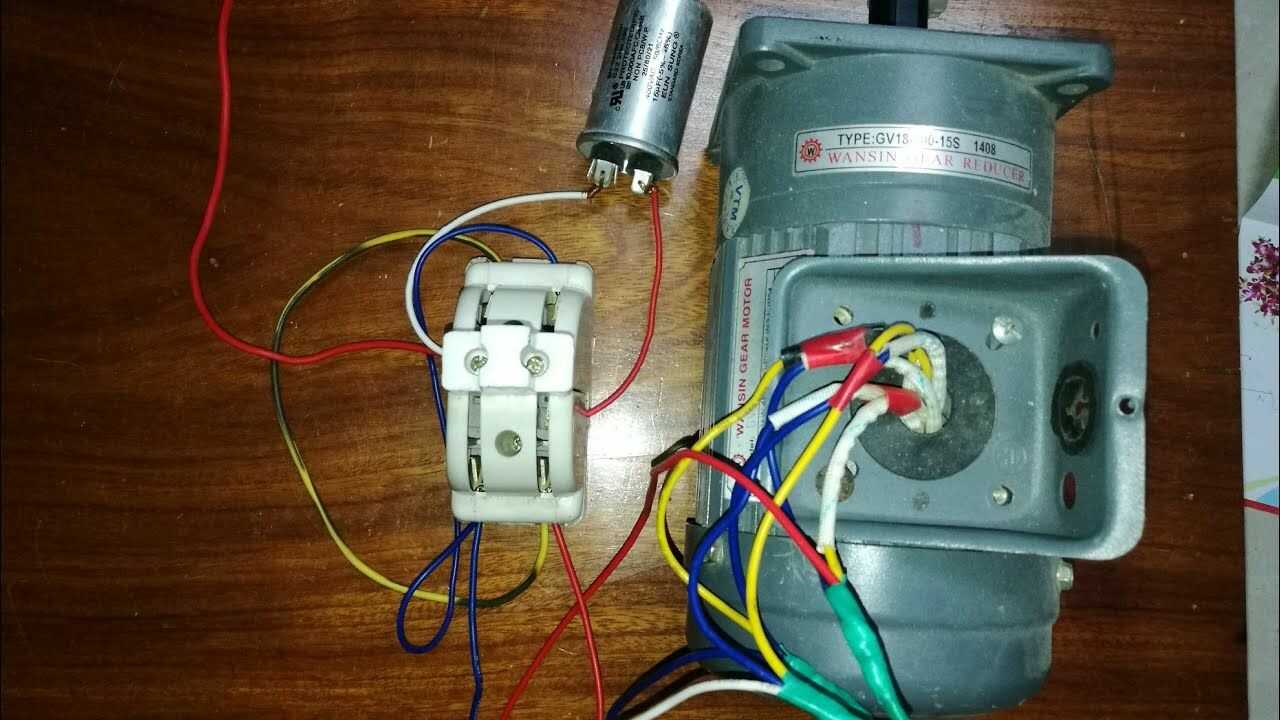 Đấu tụ cho máy bơm 1 pha có 5 dây ra