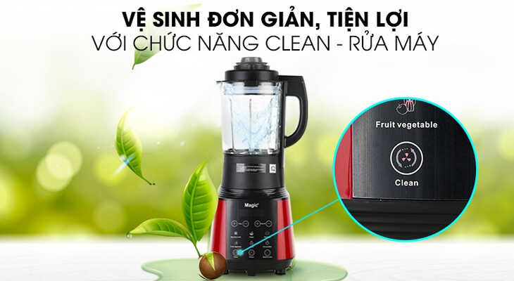 Máy nấu sữa hạt dễ dàng vệ sinh sau mỗi lần sử dụng