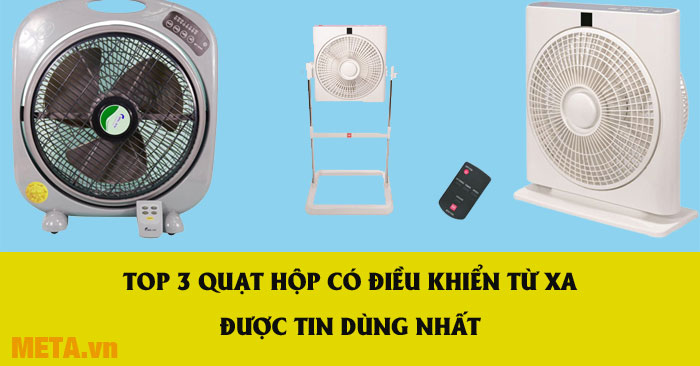 Top quạt hộp có điều khiển từ xa