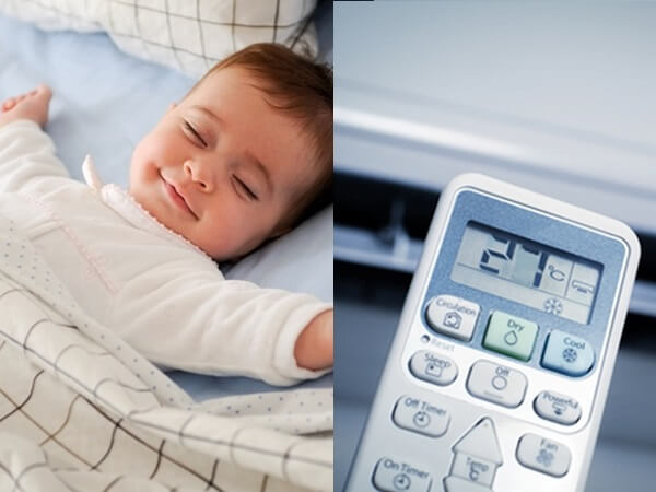 Cài đặt nhiệt độ điều hòa phù hợp để phòng ngừa nằm máy lạnh bị ho