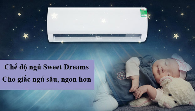 Chế độ ngủ Sweet Dreams trên điều hòa Midea