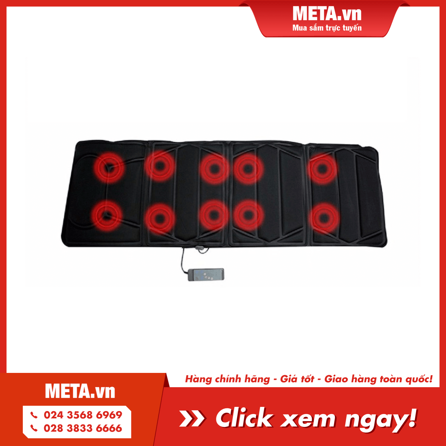 Mua ngay nệm massage toàn thân Bella
