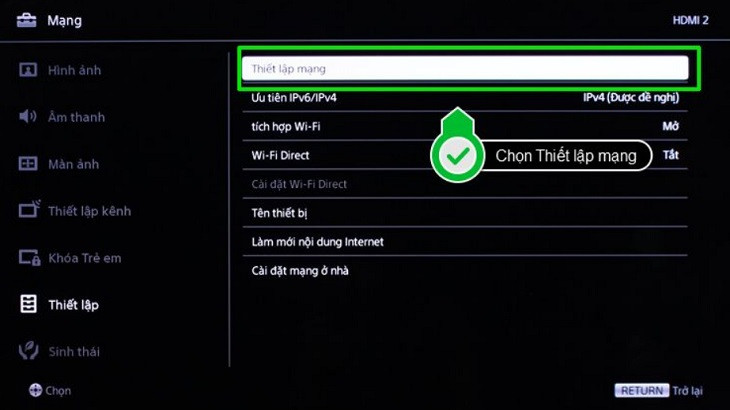 Netflix không xem được trên tivi Sony do lỗi DNS