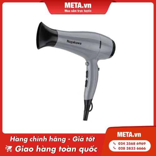 Máy sấy tóc mini du lịch tạo ion âm Nagakawa NAG1606