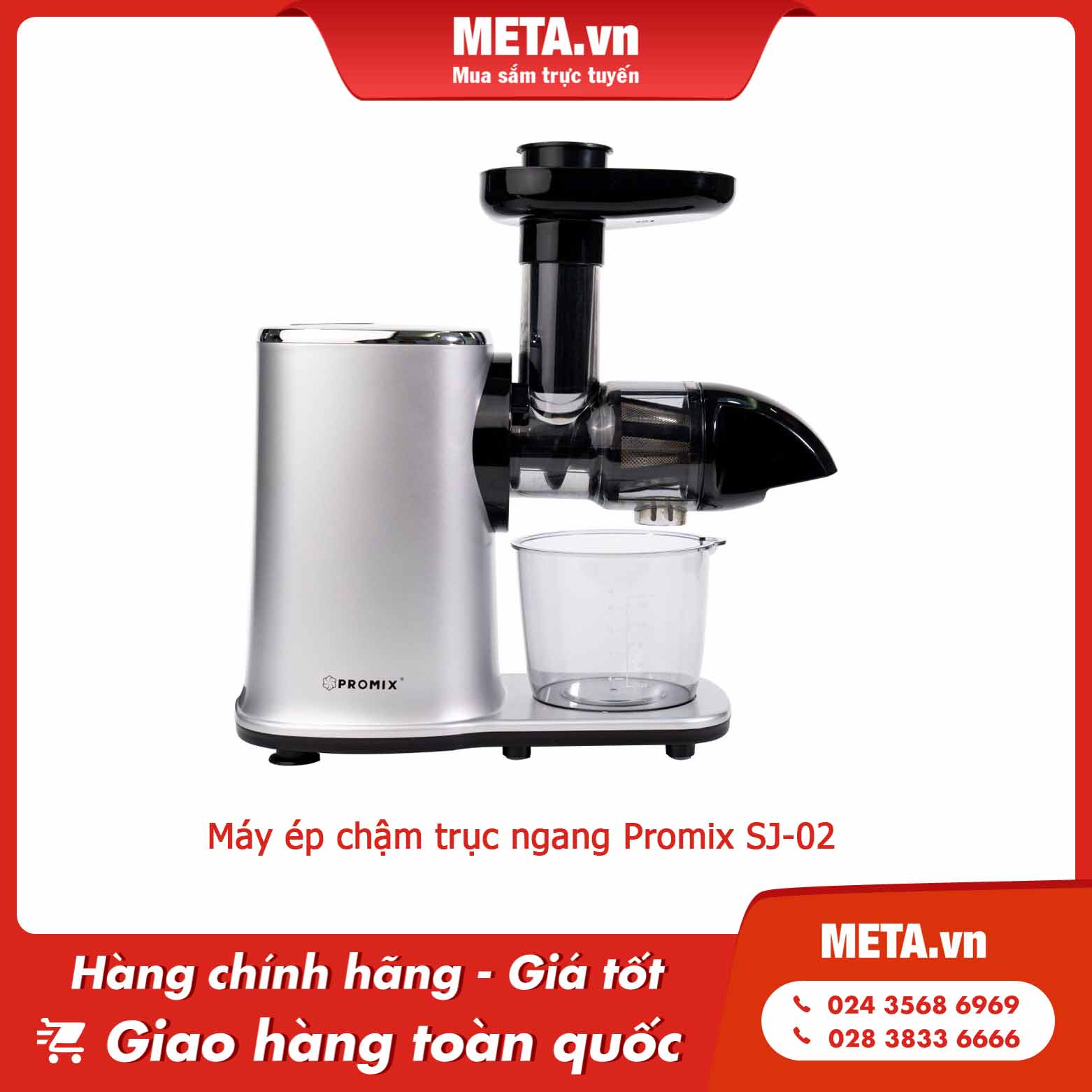 Máy ép chậm trục ngang Promix SJ-02