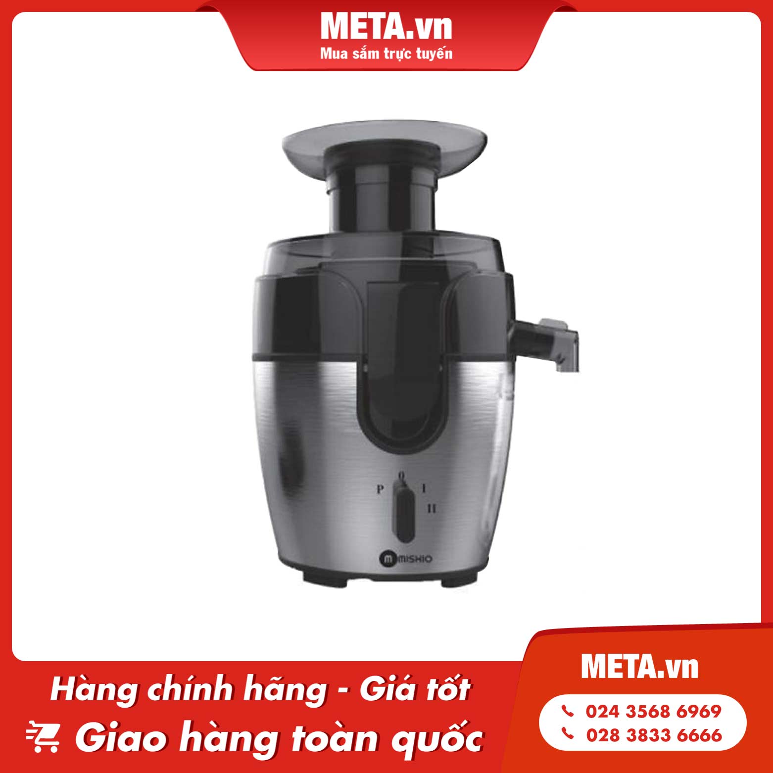 Máy ép trái cây cao cấp Mishio MK-197