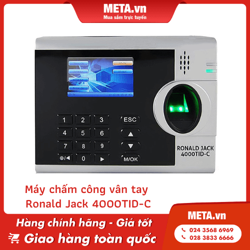 Máy chấm công vân tay Ronald Jack 4000TID-C