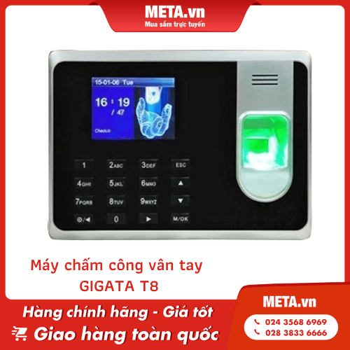 Máy chấm công vân tay GIGATA T8