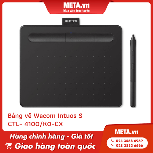 Bảng vẽ Wacom Intuos S CTL- 4100/K0-CX (Màu đen)